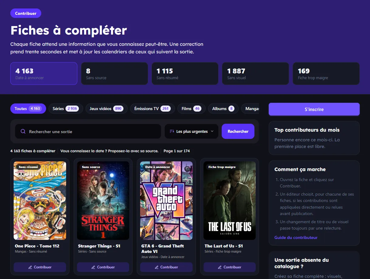 Page Fiches à compléter de Quodat