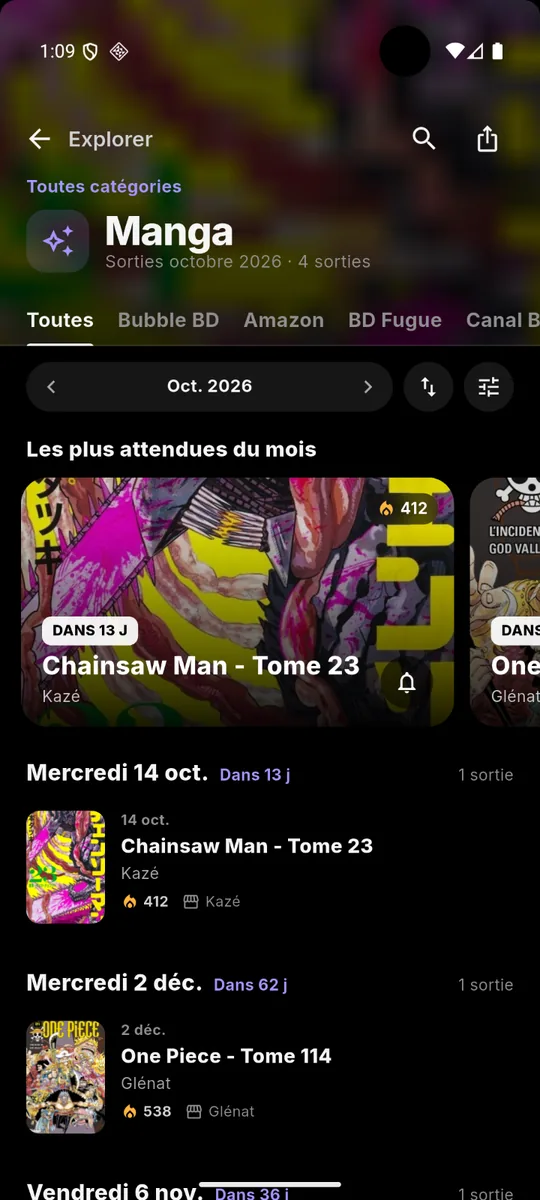 Mangas du mois